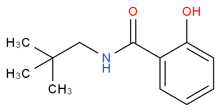 N-(2,2-dimethylpropyl)-2-hydroxybenzamide_分子结构_CAS_694450-22-1