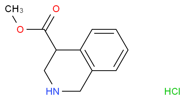 methyl 1,2,3,4-tetrahydroisoquinoline-4-carboxylate hydrochloride_分子结构_CAS_681448-82-8