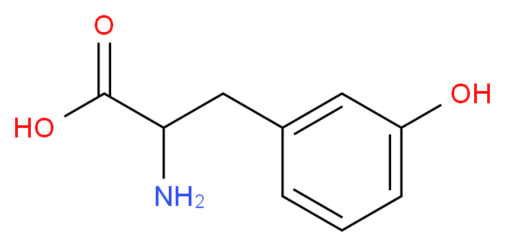 D,L-m-Tyrosine_分子结构_CAS_775-06-4)