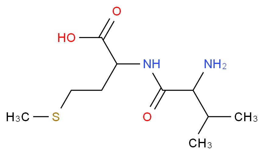 2-(2-amino-3-methylbutanamido)-4-(methylsulfanyl)butanoic acid_分子结构_CAS_14486-09-0