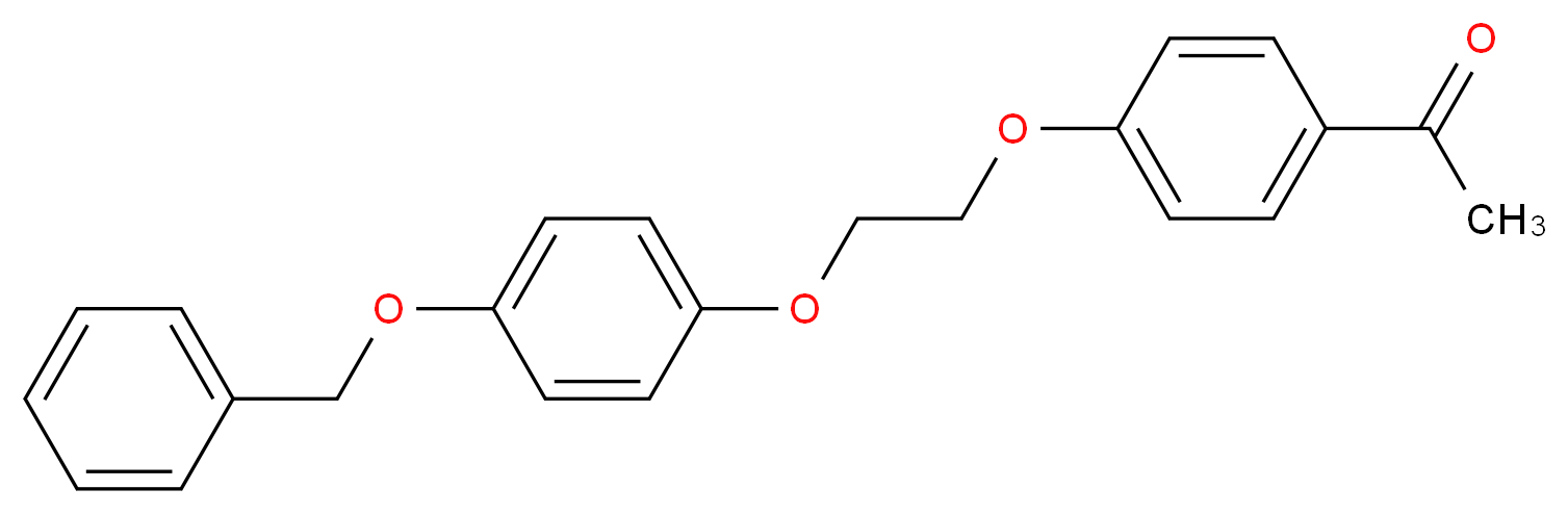 1-(4-{2-[4-(benzyloxy)phenoxy]ethoxy}phenyl)-1-ethanone_分子结构_CAS_937601-89-3)