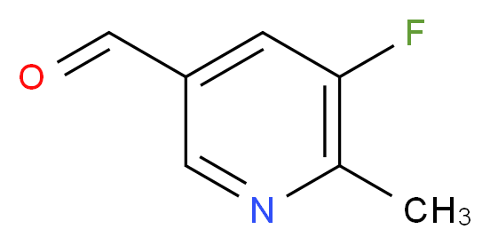 5-fluoro-6-methylpyridine-3-carbaldehyde_分子结构_CAS_917835-70-2