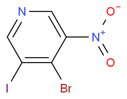 4-Bromo-3-iodo-5-nitropyridine_分子结构_CAS_1072141-17-3)