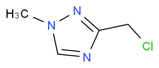 3-(chloromethyl)-1-methyl-1H-1,2,4-triazole_分子结构_CAS_135206-76-7