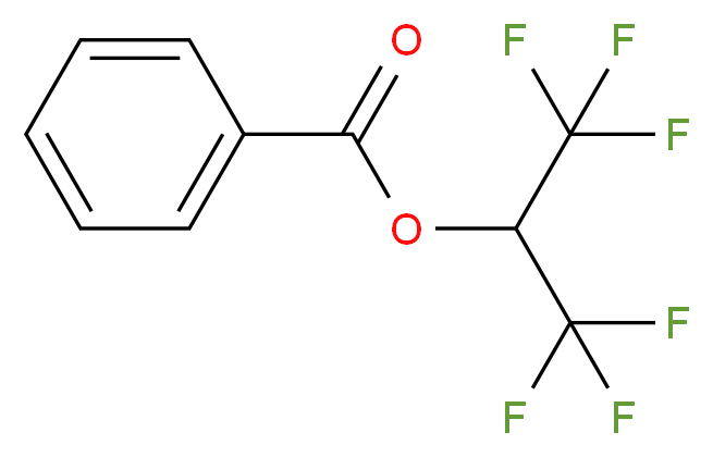 1,1,1,3,3,3-hexafluoropropan-2-yl benzoate_分子结构_CAS_10315-85-2