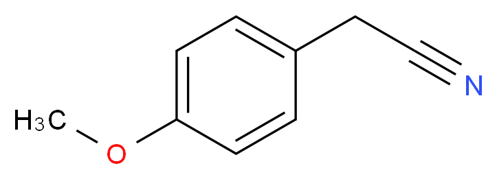 4-Methoxybenzyl cyanide_分子结构_CAS_104-47-2)