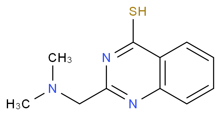 2-[(dimethylamino)methyl]quinazoline-4-thiol_分子结构_CAS_)