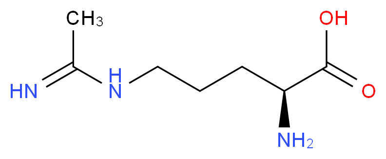 (2S)-2-amino-5-ethanimidamidopentanoic acid_分子结构_CAS_36889-13-1