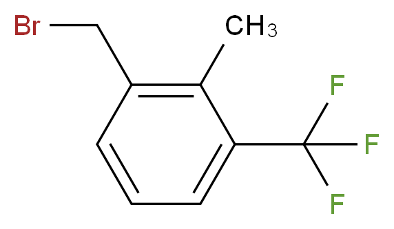 2-甲基-3-(三氟甲基)苄基溴_分子结构_CAS_261952-16-3)