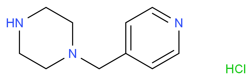 1-(Pyridin-4-ylmethyl)piperazine hydrochloride_分子结构_CAS_416852-29-4)