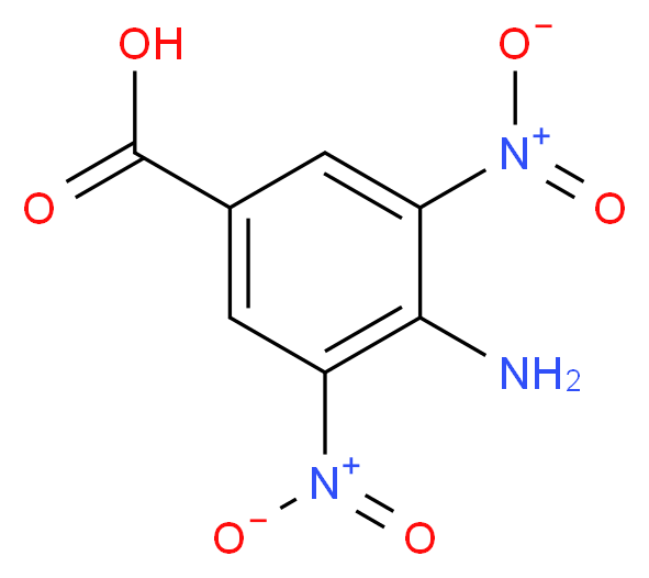 4-amino-3,5-dinitrobenzoic acid_分子结构_CAS_7221-27-4