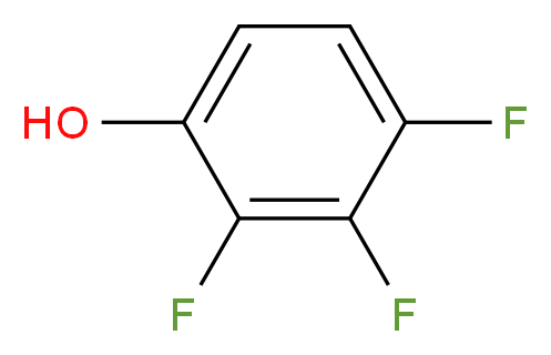 2,3,4-Trifluorophenol_分子结构_CAS_2822-41-5)
