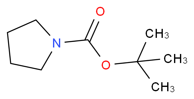 tert-Butyl pyrrolidine-1-carboxylate_分子结构_CAS_86953-79-9)