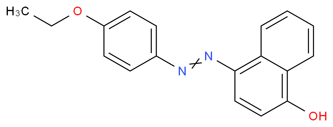 4-[(E)-2-(4-ethoxyphenyl)diazen-1-yl]naphthalen-1-ol_分子结构_CAS_6535-42-8