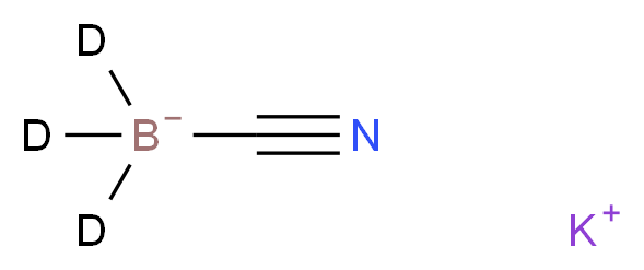 potassium cyano(<sup>2</sup>H<sub>3</sub>)boranuide_分子结构_CAS_25895-63-0