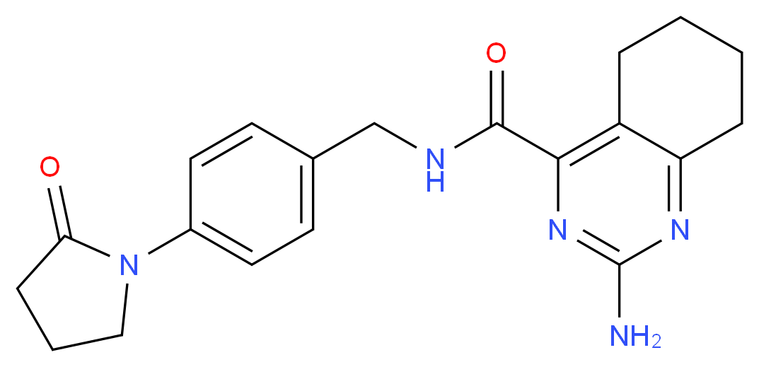 2-amino-N-[4-(2-oxopyrrolidin-1-yl)benzyl]-5,6,7,8-tetrahydroquinazoline-4-carboxamide_分子结构_CAS_)