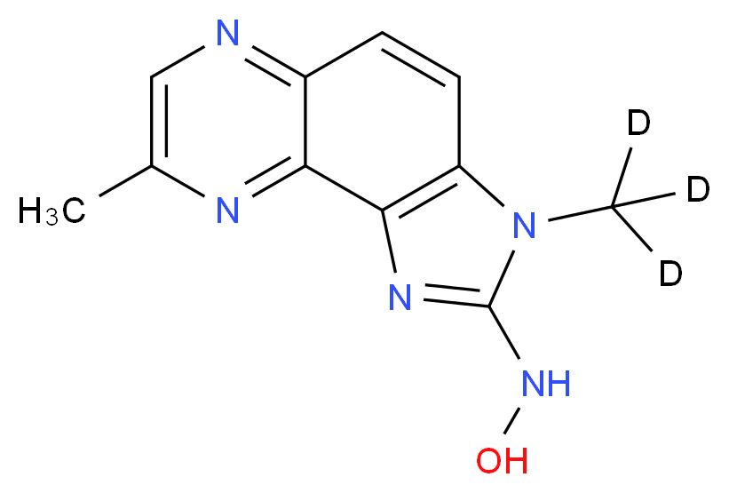 2-Hydroxyamino-3,8-dimethylimidazo[4,5-f]quinoxaline-d3_分子结构_CAS_)
