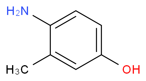 4-氨基-3-甲基苯酚_分子结构_CAS_2835-99-6)