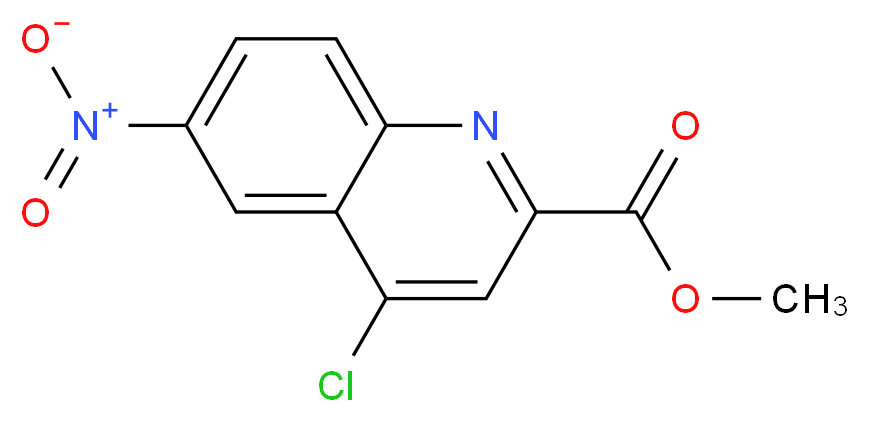 methyl 4-chloro-6-nitroquinoline-2-carboxylate_分子结构_CAS_)