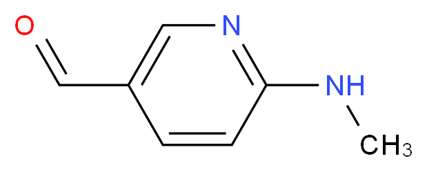 6-(Methylamino)nicotinaldehyde_分子结构_CAS_72087-21-9)