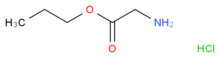 propyl 2-aminoacetate hydrochloride_分子结构_CAS_13049-01-9