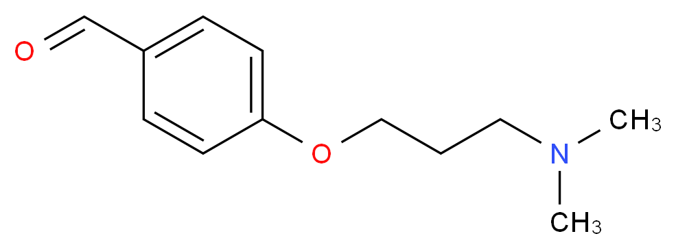 4-[3-(二甲氨基)丙氧基]苯甲醛_分子结构_CAS_26934-35-0)