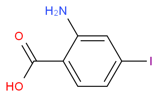 2-amino-4-iodobenzoic acid_分子结构_CAS_20776-54-9