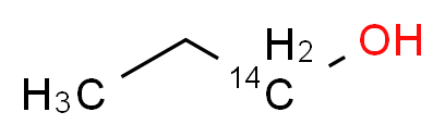 (1-<sup>1</sup><sup>4</sup>C)propan-1-ol_分子结构_CAS_16504-75-9