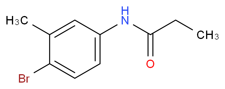 N-(4-bromo-3-methylphenyl)propanamide_分子结构_CAS_64890-68-2