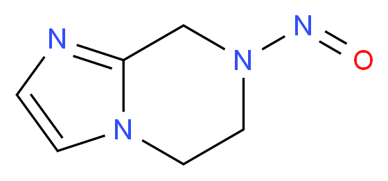 7-nitroso-5H,6H,7H,8H-imidazo[1,2-a]pyrazine_分子结构_CAS_91476-88-9