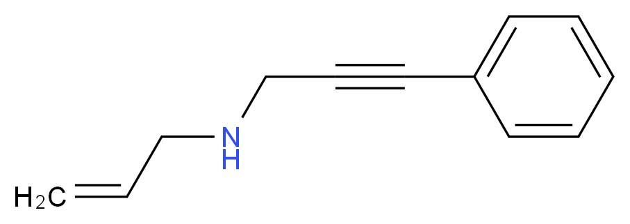 (3-phenylprop-2-yn-1-yl)(prop-2-en-1-yl)amine_分子结构_CAS_98729-78-3