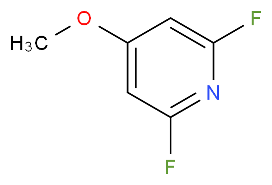 2,6-二氟-4-甲氧基吡啶_分子结构_CAS_1184172-35-7)