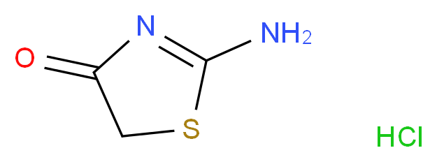 2-amino-4,5-dihydro-1,3-thiazol-4-one hydrochloride_分子结构_CAS_2192-06-5)