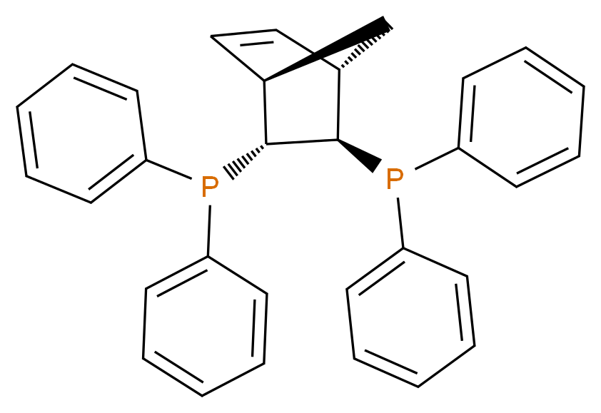 (2R,3R)-(-)-2,3-双(二苯基磷)双环[2.2.1]庚-5-烯_分子结构_CAS_71042-55-2)