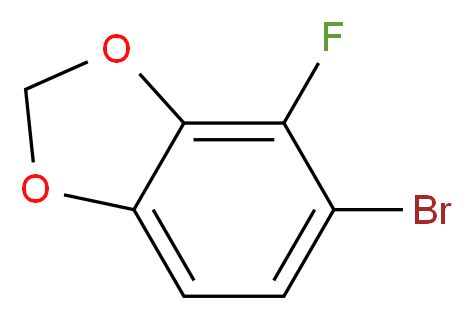 5-bromo-4-fluoro-2H-1,3-benzodioxole_分子结构_CAS_1226808-75-8