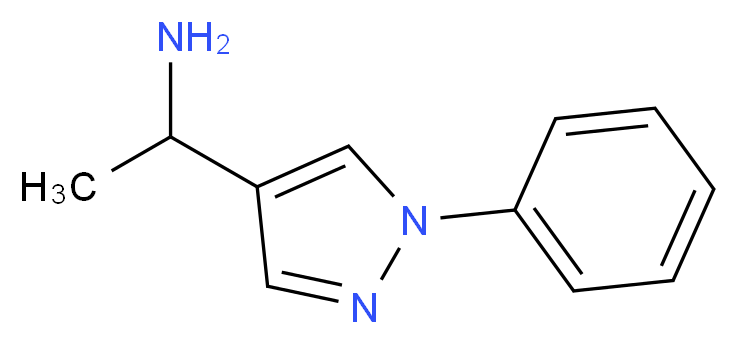 1-(1-phenyl-1H-pyrazol-4-yl)ethanamine_分子结构_CAS_936940-64-6)