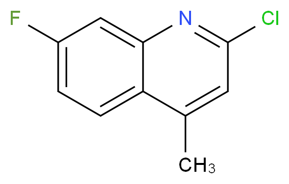 2-chloro-7-fluoro-4-methylquinoline_分子结构_CAS_271241-25-9)