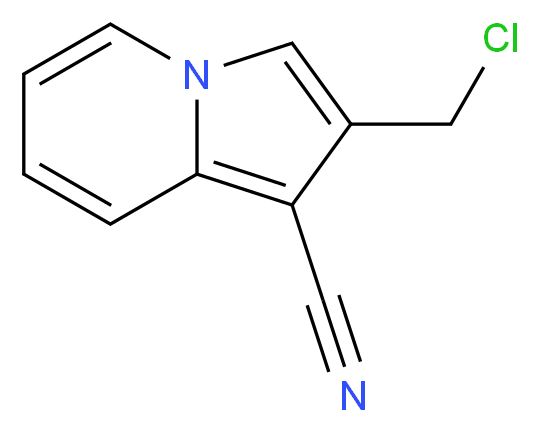 2-(chloromethyl)indolizine-1-carbonitrile_分子结构_CAS_731821-82-2)