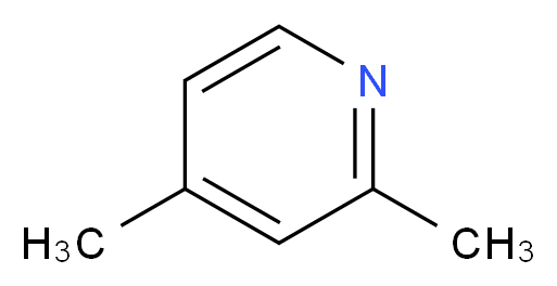 2,4-dimethylpyridine_分子结构_CAS_108-47-4