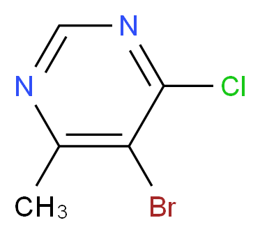 5-bromo-4-chloro-6-methylpyrimidine_分子结构_CAS_3438-55-9