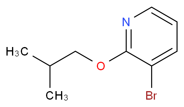 3-bromo-2-isobutoxypyridine_分子结构_CAS_1060812-85-2)