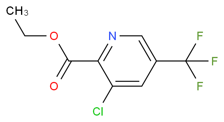 ethyl 3-chloro-5-(trifluoromethyl)pyridine-2-carboxylate_分子结构_CAS_69045-84-7