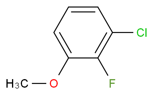 1-chloro-2-fluoro-3-methoxybenzene_分子结构_CAS_261762-56-5