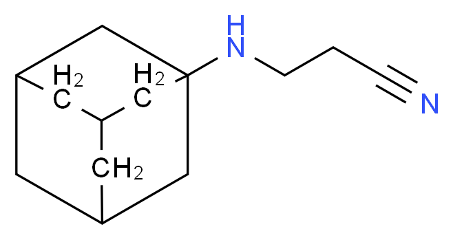 3-[(adamantan-1-yl)amino]propanenitrile_分子结构_CAS_32901-14-7