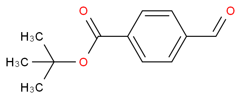 tert-Butyl 4-formylbenzoate_分子结构_CAS_65874-27-3)