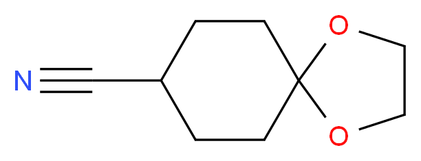 1,4-dioxaspiro[4.5]decane-8-carbonitrile_分子结构_CAS_69947-09-7