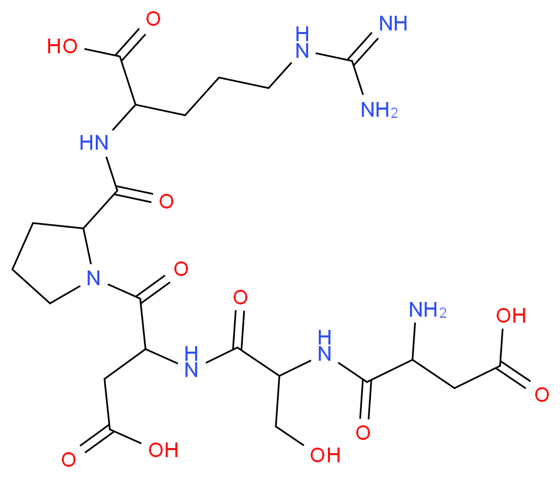 ASP-SER-ASP-PRO-ARG_分子结构_CAS_62087-72-3)