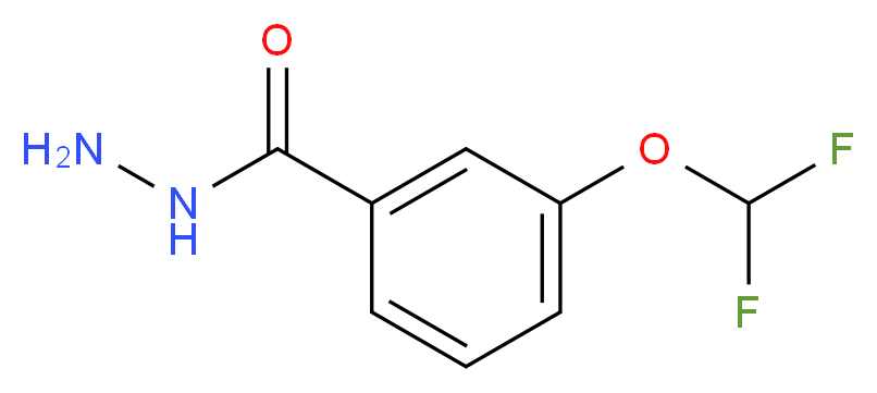 3-(difluoromethoxy)benzohydrazide_分子结构_CAS_)