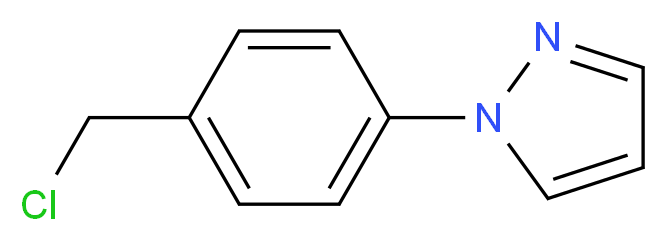 1-[4-(chloromethyl)phenyl]-1H-pyrazole_分子结构_CAS_143426-52-2)