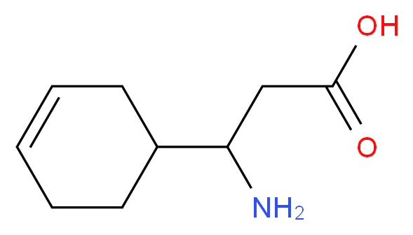 3-Amino-3-(3-cyclohexenyl)propanoic acid_分子结构_CAS_40125-69-7)